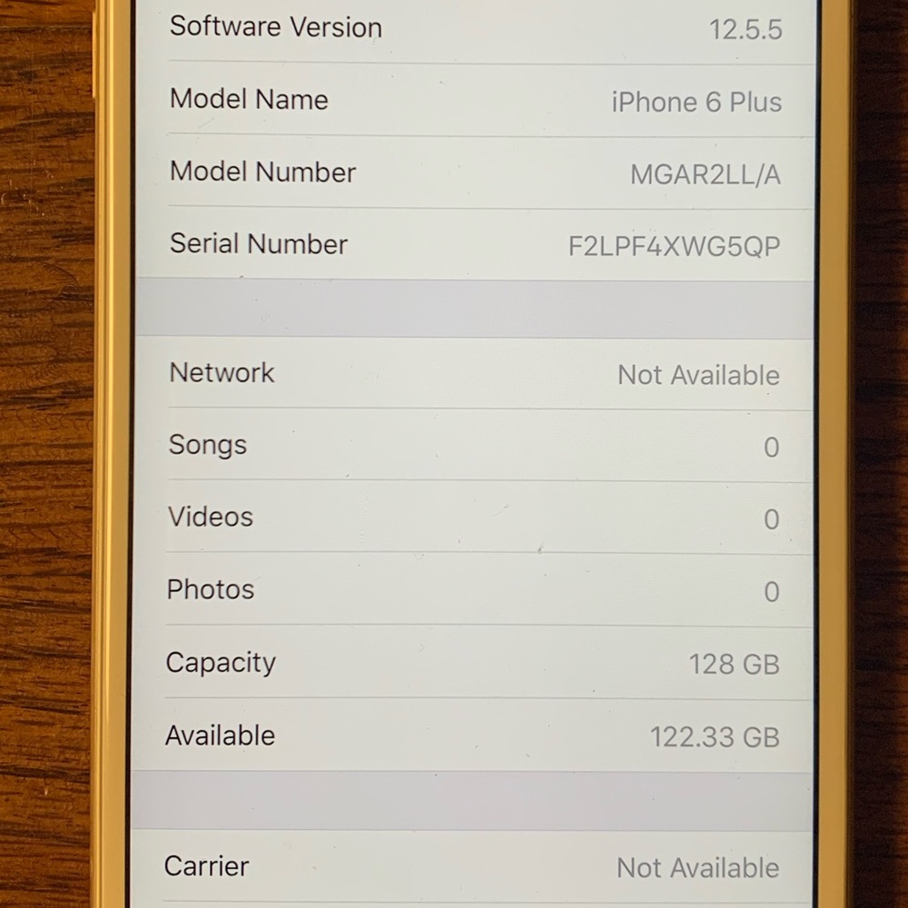 iPhone 6 Plus/ Rose Gold/ 128 GB